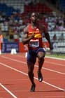 Dwain Chambers winner of the 100 metres at the Sainsbury's British Championships, Birmingham.